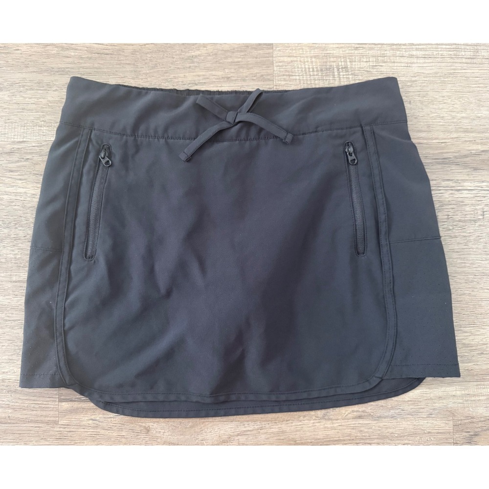 Magellan Outdoors Fish Gear Girls Black Water Repellent Skort Size L 12-14